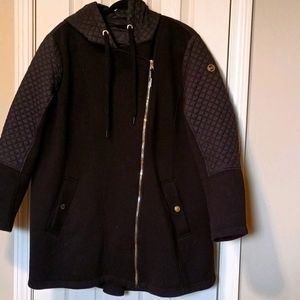 MK hooded coat